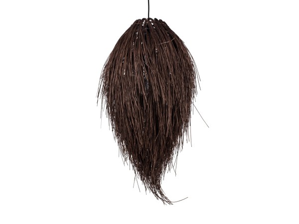 GLOBOSTAR® ARCHIPELAGO 01748 Boho Κρεμαστό Φωτιστικό Οροφής με Ντουί 1 x E27 AC 220-240V IP20 - Καφέ - Μ30 x Π30 x Υ63cm