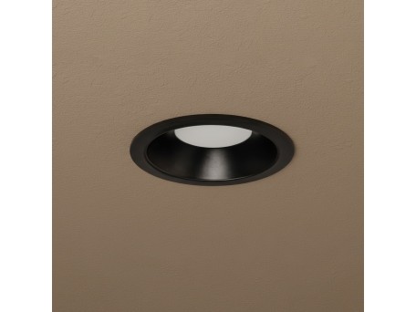 kelvo® SIGMA KLV-101-0041 Χωνευτό Φωτιστικό Downlight Σποτ Μπάνιου για Λάμπα MR16 με Ντουί GU10 AC 220-240V Αδιάβροχο IP65 - Μαύρο Ματ - Μ8.5 x Π8.5 x Υ4.4cm / Q7.5cm