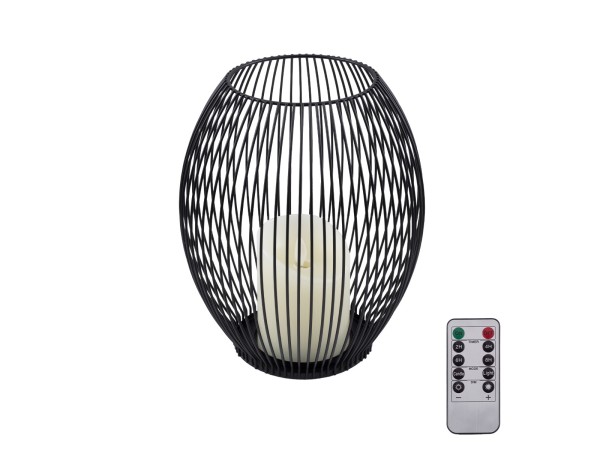 GloboStar® CANDLE 76497 Διακοσμητικό Realistic Κερί με LED Εφέ Κινούμενης Φλόγας - Μπαταρίας 2 x AA (Δεν Συμπεριλαμβάνονται) & Ασύρματο Χειριστήριο IR Θερμό Λευκό 2700K Dimmable Μαύρο Φ19 x Υ24cm GloboStar® CANDLE 76497 Διακοσμητικό Realistic Κερί με LED Εφέ Κινούμενης Φλόγας - Μπαταρίας 2 x AA (Δεν Συμπεριλαμβάνονται) & Ασύρματο Χειριστήριο IR Θερμό Λευκό 2700K Dimmable Μαύρο Φ19 x Υ24cm