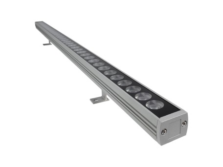 GLOBOSTAR® WASHERPANDA 999-0273 Μπάρα Φωτισμού Wall Washer LED 36W 4140lm 15° DC 24V Αδιάβροχο IP67 Φυσικό Λευκό 4500K Dimmable - Bridgelux SMD Chip - Γκρι Ανθρακί - Μ100 x Π4 x Υ3cm - 3 Χρόνια Εγγύηση