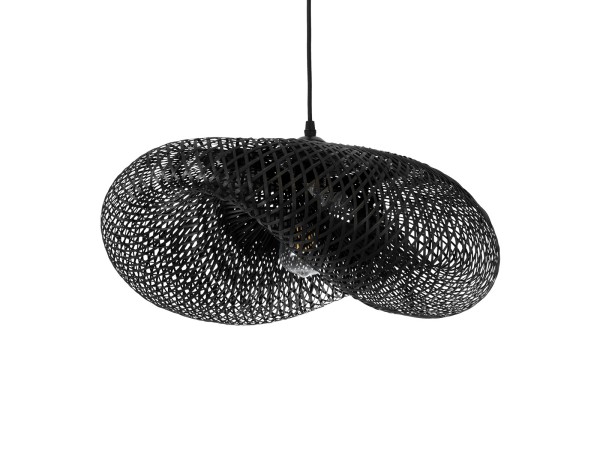 GLOBOSTAR® MEXICO 02201 Boho Κρεμαστό Φωτιστικό Οροφής με Ντουί 1 x E27 AC 220-240V IP20 - Μαύρο - Μ65 x Π45 x Υ18cm GLOBOSTAR® MEXICO 02201 Boho Κρεμαστό Φωτιστικό Οροφής με Ντουί 1 x E27 AC 220-240V IP20 - Μαύρο - Μ65 x Π45 x Υ18cm