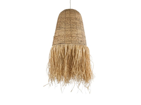 GLOBOSTAR® PORTOFERRAIO 02190 Boho Κρεμαστό Φωτιστικό Οροφής με Ντουί 1 x E27 AC 220-240V IP20 - Μπεζ - Μ60 x Π60 x Υ120cm