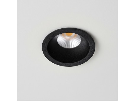 kelvo® DOT KLV-101-0299 Χωνευτό Φωτιστικό Downlight Σποτ LED 5W 625lm 38° AC 220-240V IP20 Θερμό Λευκό 2700K - Bridgelux COB Chip & TÜV SÜD Driver - Μαύρο Ματ - Μ4 x Π4 x Υ5.9cm / Q3.5cm - 5 Χρόνια Εγγύηση
