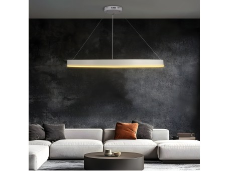 kelvo® VENOM KLV-101-0194 Κρεμαστό Φωτιστικό Οροφής LED 75W 7500lm 120° AC 220-240V IP20 Ρυθμιζόμενο Λευκό CCT με Χειριστήριο από 2700K έως 6000K Dimmable - Lumileds SMD Chip - Λευκό Ματ - Μ100 x Π100 x Υ6.5cm - 3 Χρόνια Εγγύηση