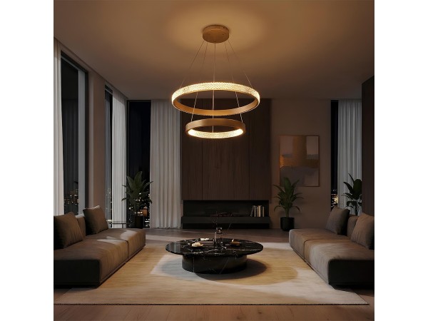 kelvo® DIAMOND KLV-101-0236 Κρεμαστό Φωτιστικό Οροφής LED 75W 7500lm 360° AC 220-240V IP20 Ρυθμιζόμενο Λευκό CCT με Χειριστήριο από 2700K έως 6000K Dimmable - Lumileds SMD Chip - Χρυσό Πλατίνα - Μ60 x Π60 x Υ40cm - 3 Χρόνια Εγγύηση kelvo® DIAMOND KLV-101-0236 Κρεμαστό Φωτιστικό Οροφής LED 75W 7500lm 360° AC 220-240V IP20 Ρυθμιζόμενο Λευκό CCT με Χειριστήριο από 2700K έως 6000K Dimmable - Lumileds SMD Chip - Χρυσό Πλατίνα - Μ60 x Π60 x Υ40cm - 3 Χρόνια Εγγύηση