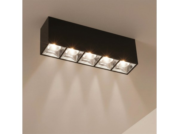 kelvo® LUMINAR KLV-101-0333 Φωτιστικό Downlight Σποτ LED 20W 2800lm 36° AC 220-240V IP20 Φυσικό Λευκό 4500K - Osram SMD Chip & TÜV SÜD Driver - Μαύρο Ματ - Μ19.5 x Π4.2 x Υ6.6cm - 5 Χρόνια Εγγύηση