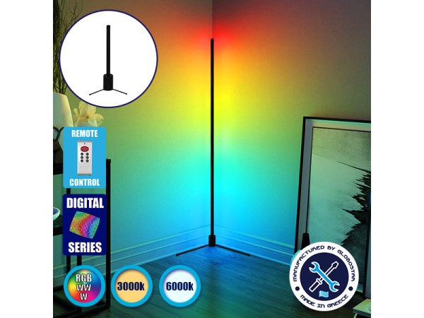 Μοντέρνο Minimal Επιτραπέζιο Μαύρο Φωτιστικό 50cm LED 8 Watt με Ασύρματο Χειριστήριο 2.4G RF & Dimmer RGBW+WW Πολύχρωμο Digital Magic Dot Pixel GloboStar ALIEN Design GLOBO-50-11 Μοντέρνο Minimal Επιτραπέζιο Μαύρο Φωτιστικό 50cm LED 8 Watt με Ασύρματο Χειριστήριο 2.4G RF & Dimmer RGBW+WW Πολύχρωμο Digital Magic Dot Pixel GloboStar ALIEN Design GLOBO-50-11