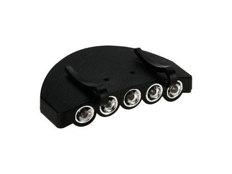 Φορητός Φακός Καπέλου με 5 LED Υψηλής Φωτεινότητας GloboStar 07022