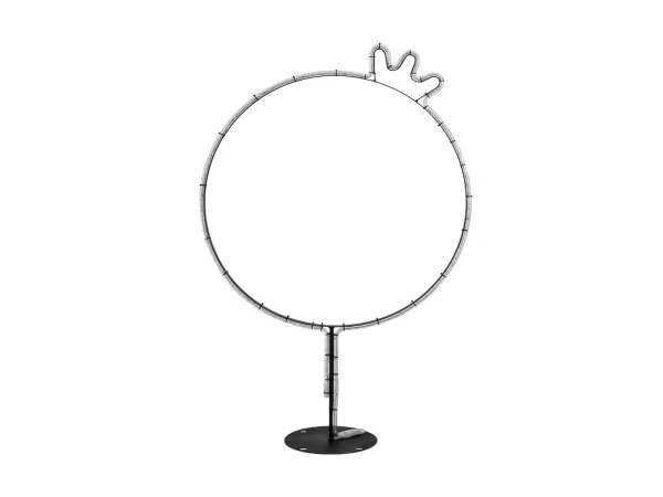 GLOBOSTAR® XMAS-CROWN-SMALL Χριστουγεννιάτικο Διακοσμητικό Φωτιστικό LED 15,6W 624lm 360° AC 220-240V Αδιάβροχο IP65 Θερμό Λευκό 2700K - Μαύρο & Διάφανο - M73 x Π25 x Υ106cm - 2 Χρόνια Εγγύηση