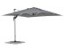 Ομπρέλα Κήπου  Ines Γωνιακή Σκούρα Γκρι Περιστρεφόμενη 360° 300x300x251εκ. - Γκρι