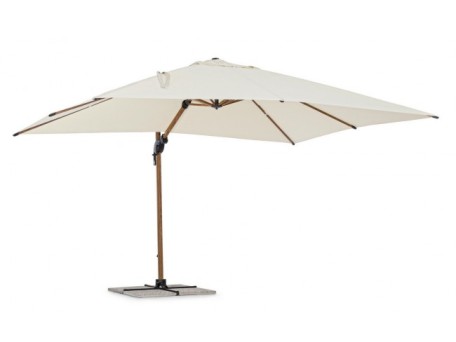 Ομπρέλα Orion Εφέ Ξύλου Μπεζ-Καφέ 3x4 μ. - Μπεζ