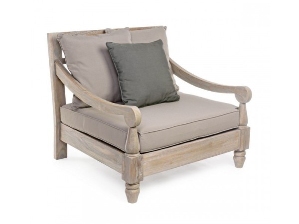 Πολυθρόνα Bali Γκρι 90x90x81 εκ. - Γκρι Πολυθρόνα Bali Γκρι 90x90x81 εκ. - Γκρι