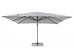 Ομπρέλα Κήπου Ines Γωνιακή Ανοιχτή Γκρι Περιστρεφόμενη 360° 400x400x278εκ. - Γκρι