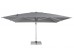 Ομπρέλα Κήπου Ines Γωνιακή  Σκούρα Γκρι Περιστρεφόμενη 360° 400x400x278εκ. - Γκρι