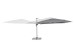 Ομπρέλα Κήπου Ines Γωνιακή  Σκούρα Γκρι Περιστρεφόμενη 360° 400x400x278εκ. - Γκρι