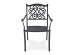 Καρέκλα Ivrea  Εξωτερικού Χώρου Μεταλλική  Μαύρη 65x60x92εκ. - Μαύρο
