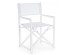 Καρέκλα Σκηνοθέτη Taylor  Αλουμινίου Λευκή 48x56x86εκ. - Λευκό
