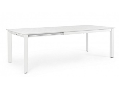 Επεκτεινόμενο Τραπέζι Konnor CX21 Αλουμινίου Λευκό 160/240x100 εκ. - Λευκό