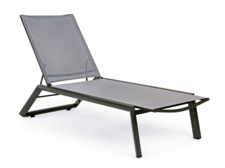 Ξαπλώστρα Cruise  Αλουμινίου Ανθρακί 67x194x95εκ. - Γκρι