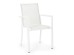 Καρέκλα Με Μπράτσα Konnor Λευκή 56,2x60x88εκ. - Λευκό