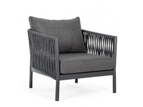 Πολυθρόνα Florencia WG21 Γκρι 80x85x86εκ. - Γκρι