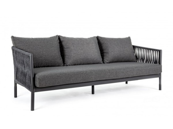 Καναπές Τριθέσιος Florencia WG21 Γκρι 220x85x86εκ. - Γκρι Καναπές Τριθέσιος Florencia WG21 Γκρι 220x85x86εκ. - Γκρι