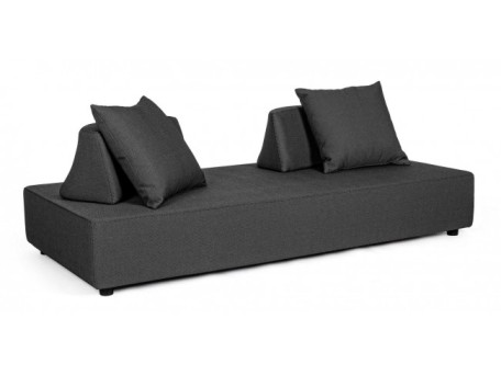 Καναπές Τριθέσιος Piper Γκρι 200x90x32εκ. - Γκρι