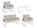 Σαλόνι Captiva Λευκό-Γκρι (Σετ 4) - Γκρι