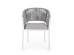 Καρέκλα Με Μπράτσα Florencia WG20 Ανοιχτό Γκρι 57x60x80εκ. - Γκρι