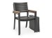 Καρέκλα Delmar Εξωτερικού Χώρου Μαύρη 60x58x88,5εκ. - Μαύρο
