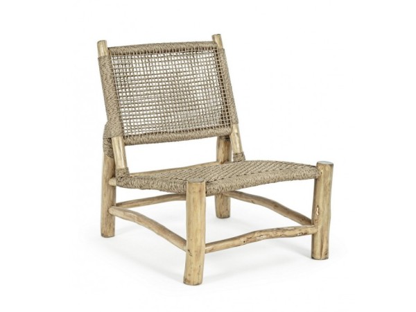 Πολυθρόνα Lampok Ξύλο Καφέ 62x72x79εκ. - Μπεζ Πολυθρόνα Lampok Ξύλο Καφέ 62x72x79εκ. - Μπεζ