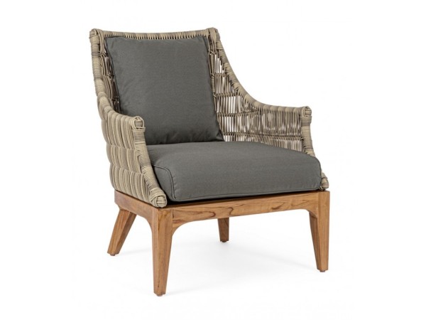 Πολυθρόνα Keilani 69x73x80.5εκ - Γκρι Πολυθρόνα Keilani 69x73x80.5εκ - Γκρι