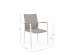 Καρέκλα Jalisco Λευκή 59x60.5x89 εκ. - Γκρι