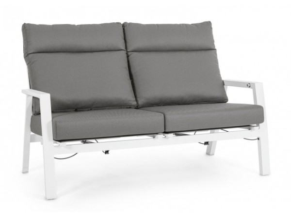 Καναπές Kledi Διθέσιος Λευκός/Γκρι 152x81x98 εκ. - Γκρι Καναπές Kledi Διθέσιος Λευκός/Γκρι 152x81x98 εκ. - Γκρι