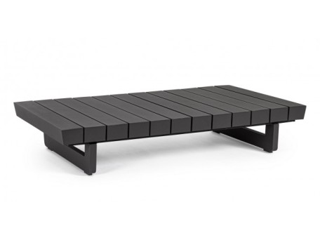 Τραπέζι Μέσης Infinity Μεταλλικό Ανθρακί 126x73,5x24 εκ. - Γκρι