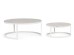 Τραπέζια Μέσης Talunas Λευκά Σετ 2 Τεμάχια 90x90x37 εκ. - Λευκό