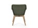 Καρέκλα Allison Με Μπράτσα Πράσινη 46x46x82 εκ. - Πράσινο