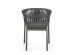 Καρέκλα Florencia Γκρι/Πράσινη 57x60x80 εκ. - Γκρι