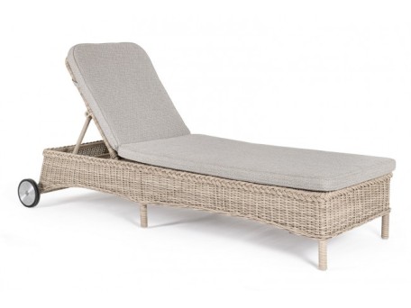 Ξαπλώστρα Εξωτερικού Χώρου Jupiter Μπεζ 66x190x97εκ. - Μπεζ