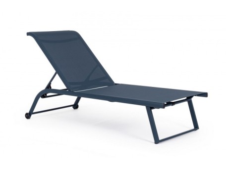 Ξαπλώστρα Taylor Μεταλλική Μπλε 70x182x91,5εκ. - Μπλε