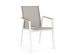 Καρέκλα Cameron Μεταλλική Λευκή 59x61x88 εκ. - Γκρι