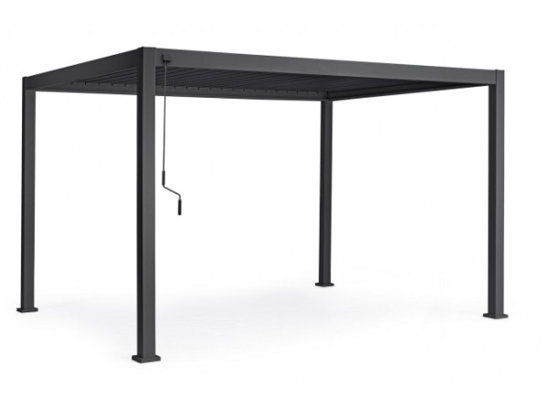 Κιόσκι Ocean Μεταλλικό Μαύρο 400x300x250 εκ. - Μαύρο