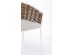 Καρέκλα Maribela Λευκή/Καφέ 63x63x79,5 εκ. - Λευκό