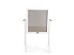 Καρέκλα Cameron Μεταλλική Λευκή 59x61x88 εκ. - Γκρι