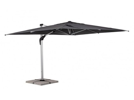 Ομπρέλα Κήπου Περιστρεφόμενη 360°Aries  Γκρι 400x300x273εκ. - Γκρι