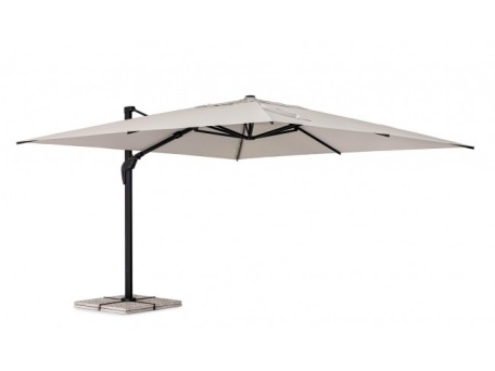 Ομπρέλα Aries Μπεζ/Μαύρη 400x400x291 εκ. - Γκρι