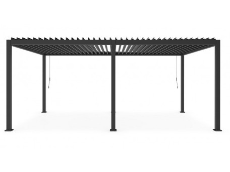 Κιόσκι Ocean Μεταλλικό Μαύρο 360x600x250 εκ. - Μαύρο