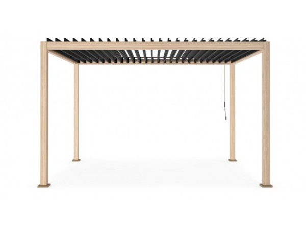 Κιόσκι Ocean Μεταλλικό Μαύρο/Καφέ 300x400x250 εκ. - Μαύρο