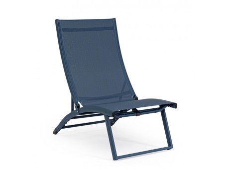 Ξαπλώστρα Πτυσόμενη Taylor Αλουμινίου Μπλε 53*166*93εκ. - Μπλε