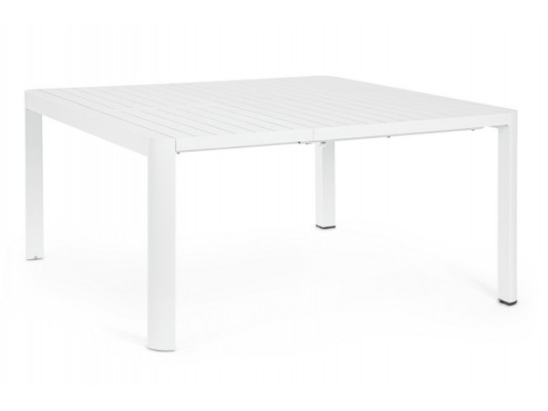 Τραπέζι Τραπεζαρίας Επεκτεινόμενο Εξωτερικού Χώρου Kiplin Αλουμινίου Λευκό 149/97*149*77εκ. - Λευκό